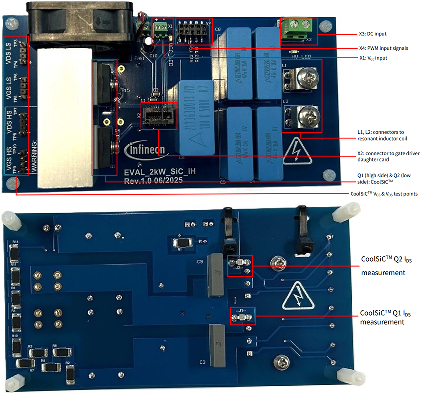 Mechanical Drawing - Infineon Technologies EVAL-2KW-SIC-IH Eval Board for Induction Heating